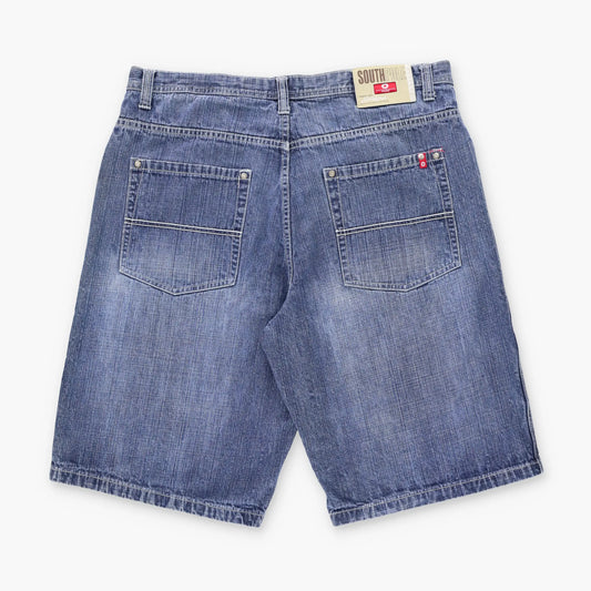SOUTHPOLE Classic Y2K Style Blue Denim Shorts (38) Vintage Sole Melbourne