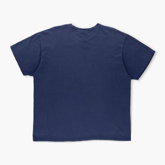 NIKE Classic Navy & Teal Swoosh Logo Graphic Tee (L) Vintage Sole Melbourne