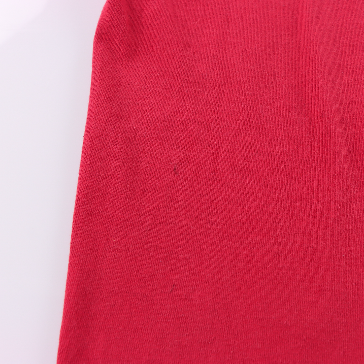 NIKE Red & Black Embroidered Swoosh Logo Ringer Tee (L)