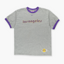 NIKE Purple & Grey Los Angeles Lakers NBA Ringer Tee (L)
