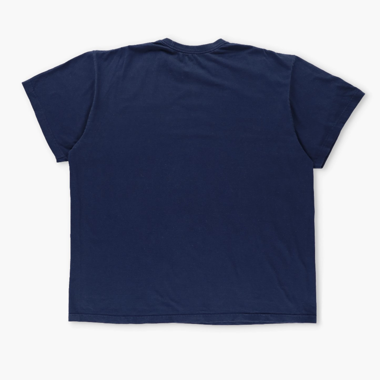 NIKE Loose Fit Navy & White Embroidered Swoosh Logo Tee (XXL-XXXL)