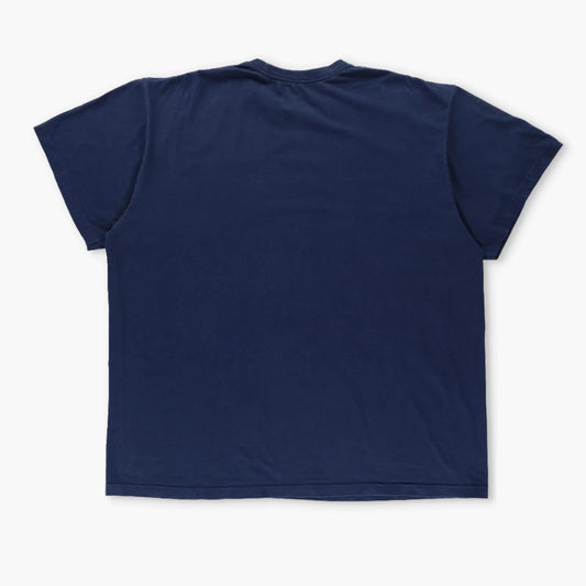 NIKE Loose Fit Navy & White Embroidered Swoosh Logo Tee (XXL-XXXL) Vintage Sole Melbourne