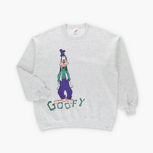 Goofy USA Made JERZEES Light Heather Grey Sweatshirt (L-XL)