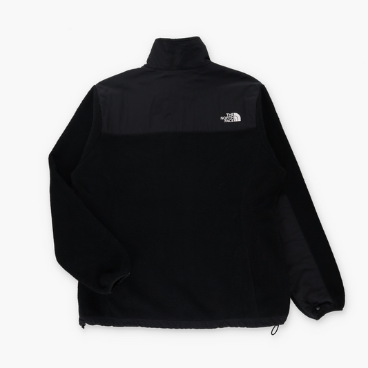THE NORTH FACE Black Polartec 'Denali' Panel Full Zip Fleece Jacket (Women's XL)