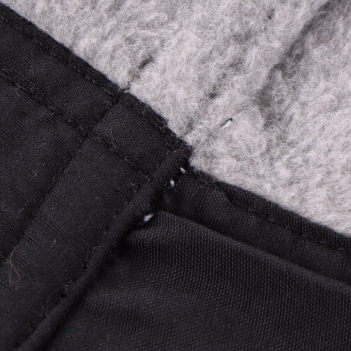 Oakland Raiders NFL 1/4 Zip LEE SPORTS Grey & Black Fleece Panel Sweatshirt (L) Vintage Sole Melbourne