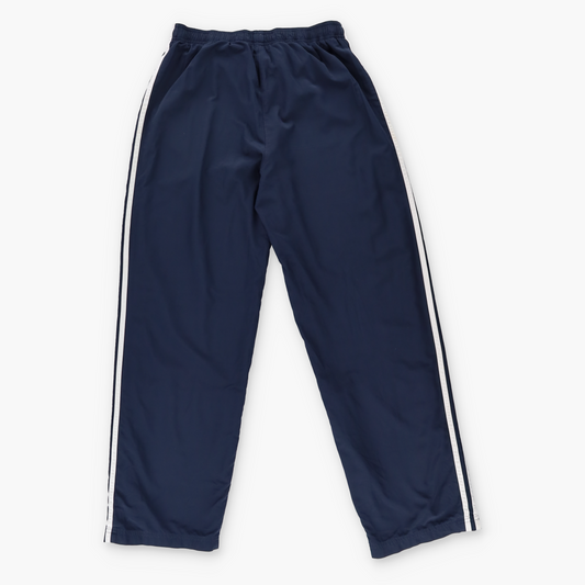 ADIDAS Embroidered Logo Navy & White Stripe Track Pants (M)