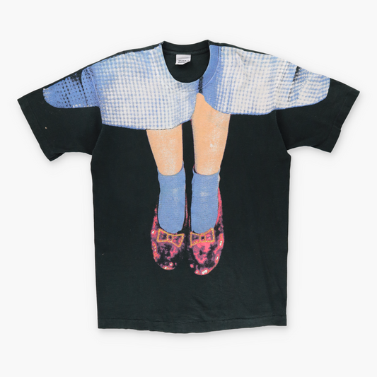 1990 WIZARD OF OZ 'No Place Like Home' Red Shoes Single Stitch Tee (XL Tall)