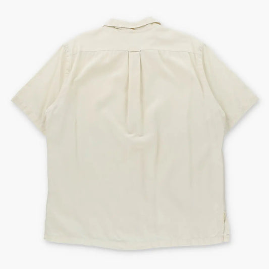 Vintage POLO RALPH LAUREN Off White Short Sleeve Button Up Shirt (L)