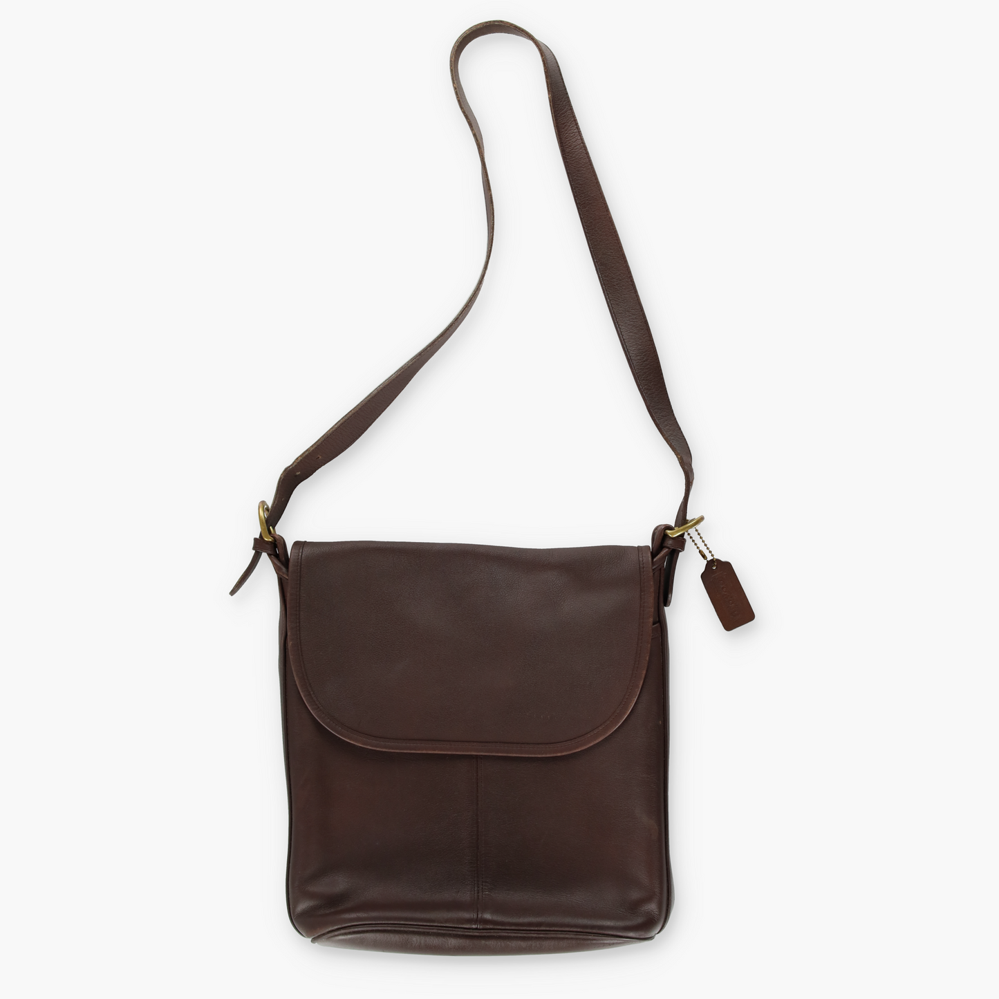 Vintage COACH 'Whitney' 4115 Brown Leather Messenger Bag USA Made