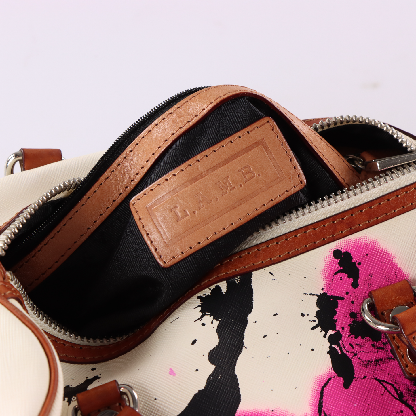 L.A.M.B. Gwen Stefani 'Cherry Blossom' Leather Bag