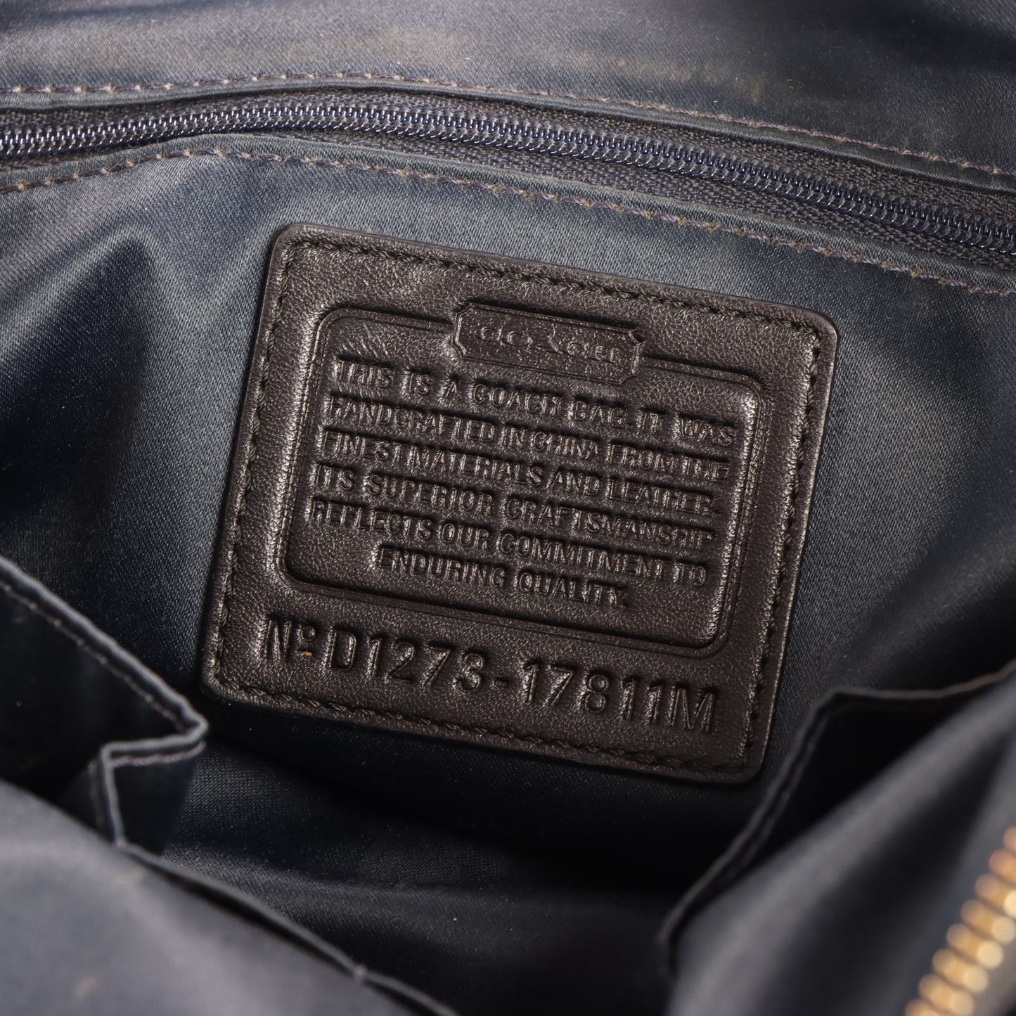 COACH 'Chelsea Jayden' 17811M Black Leather Shoulder Bag