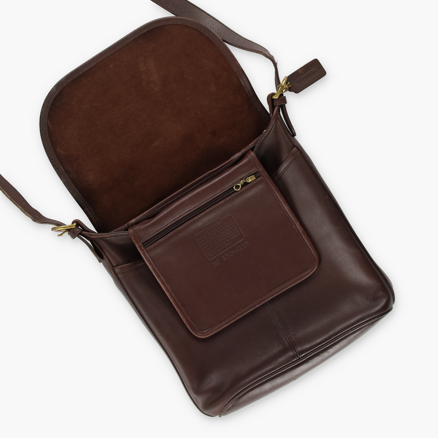 Vintage COACH 'Whitney' 4115 Brown Leather Messenger Bag USA Made
