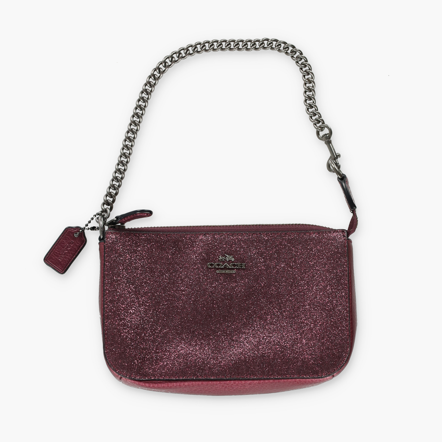 COACH 'Nolita' F64591 Cherry Glitter Mini Bag