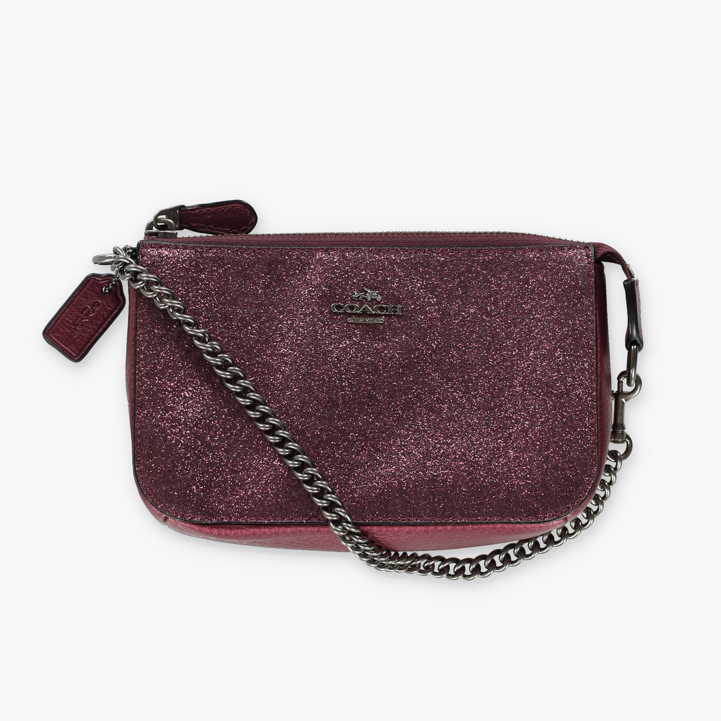 COACH 'Nolita' F64591 Cherry Glitter Mini Bag