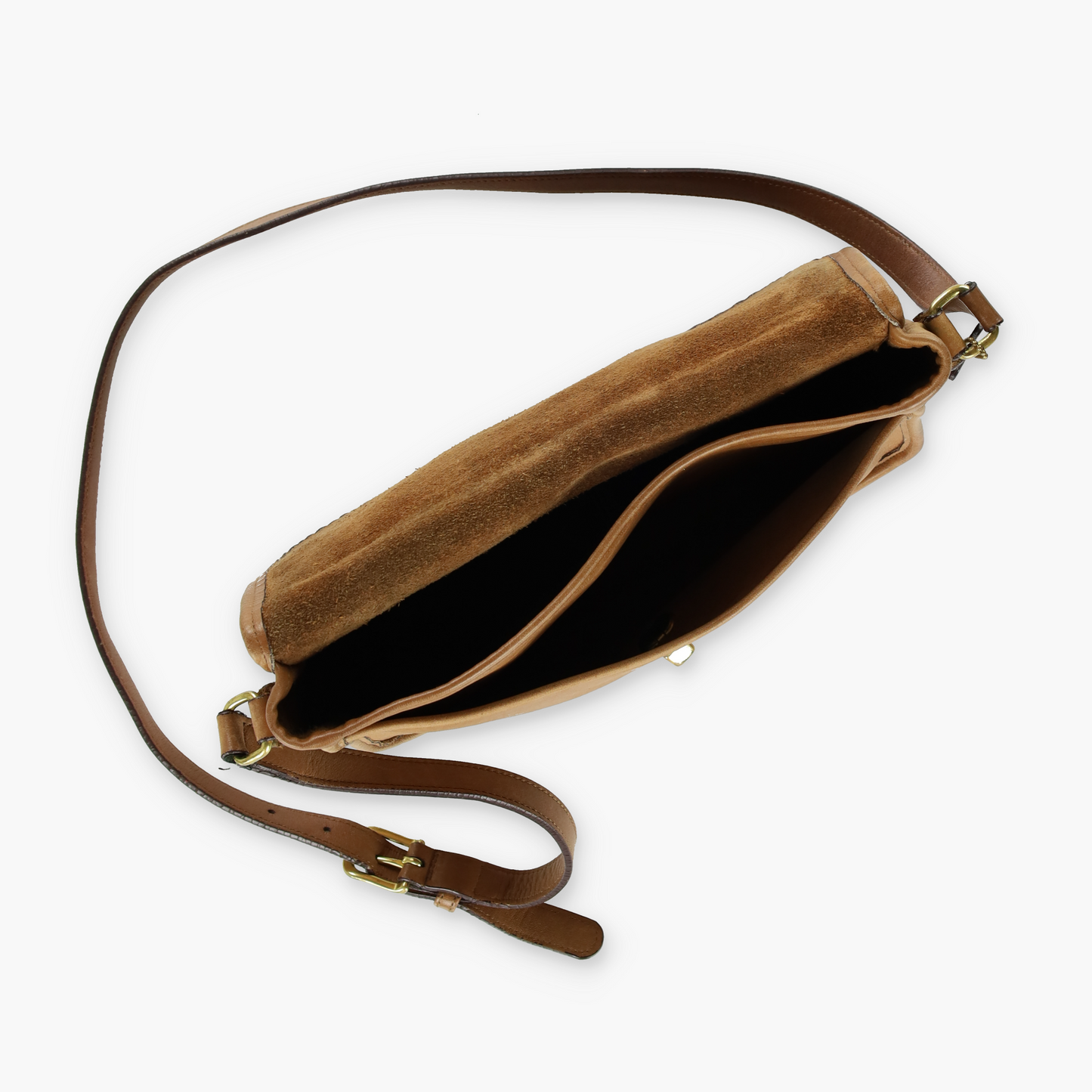 Vintage COACH 'City' 9790 Tan Leather Crossbody Bag