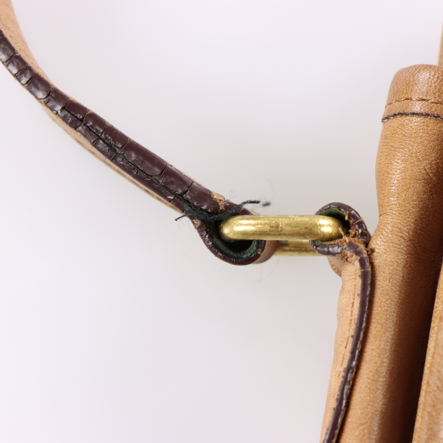 Vintage COACH 'City' 9790 Tan Leather Crossbody Bag