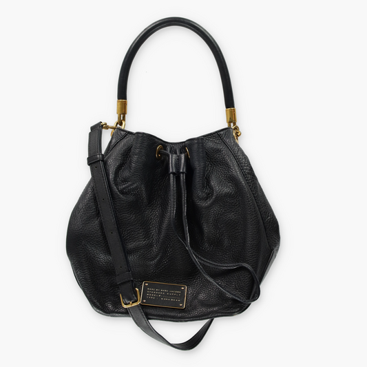 MARC JACOBS 'Too Hot To Handle' Black Leather Bucket Bag