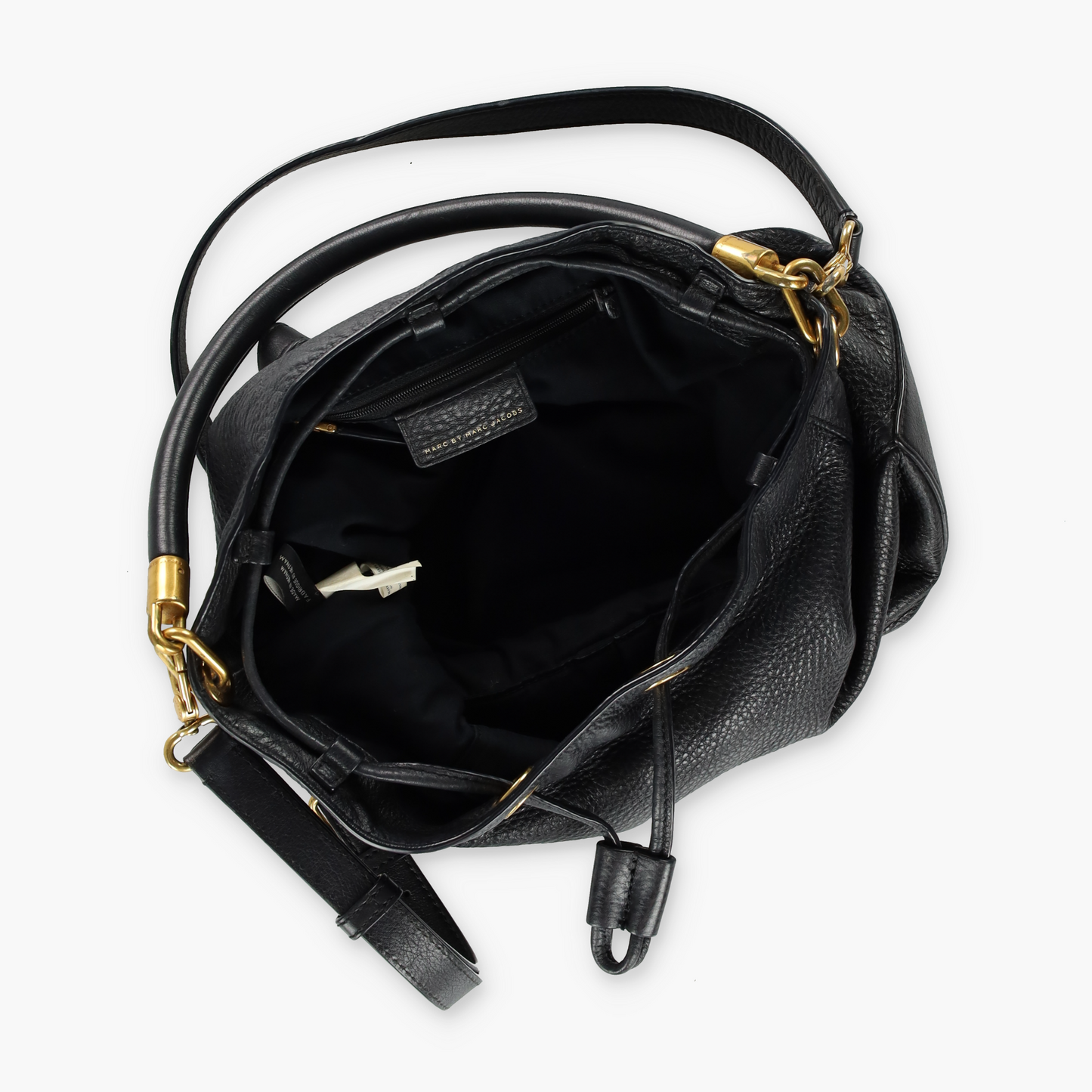 MARC JACOBS 'Too Hot To Handle' Black Leather Bucket Bag