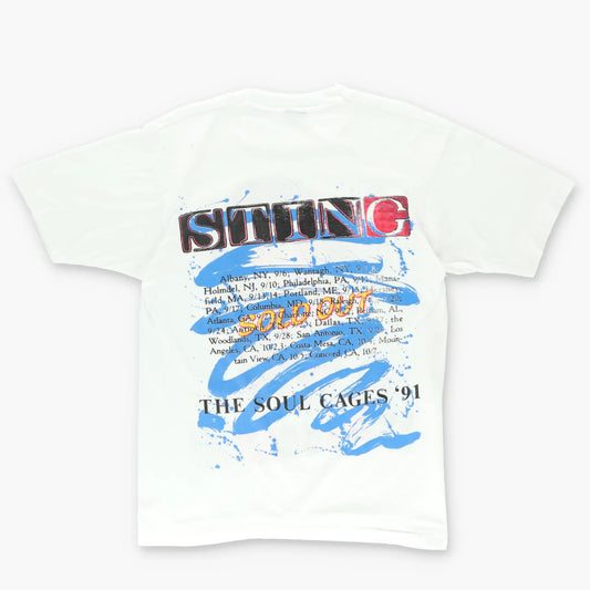 1991 Sting 'The Soul Cages' Tour T-Shirt (L) Vintage Sole Melbourne