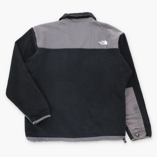 Vintage THE NORTH FACE Black & Grey Embroidered Logo Zip Up Fleece Jacket (L) Vintage Sole Melbourne