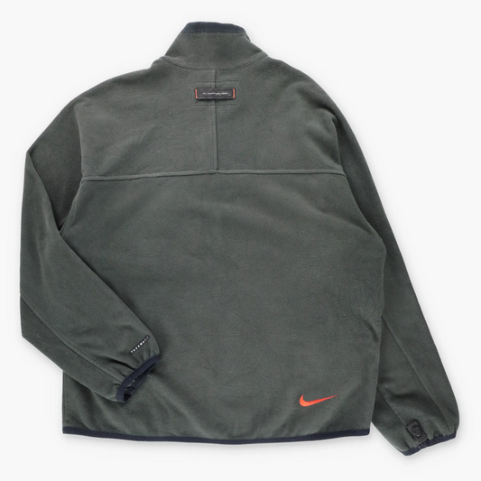 Vintage NIKE ACG Dark Grey & Orange Embroidered Swoosh Logo Full Zip Fleece Jacket (M) ***COCO Vintage Sole Melbourne