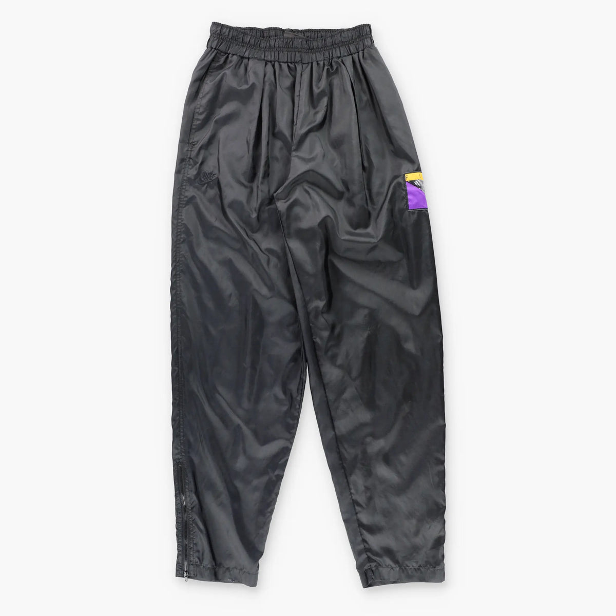 Vintage 90s NIKE Flight Patch Embroidered Logo Retro Ankle Zip Track Pants (S) ***COCO Vintage Sole Melbourne