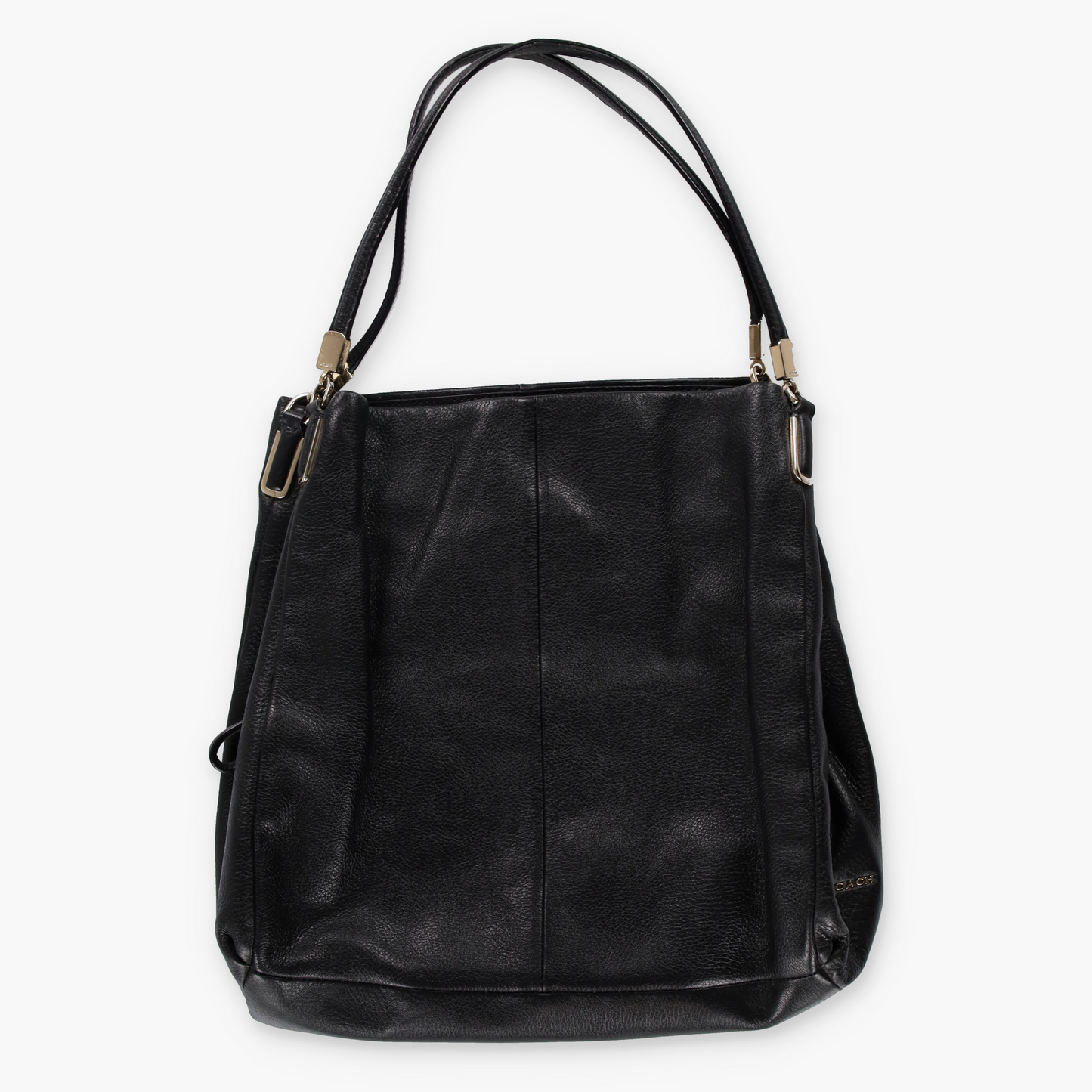 COACH Madison Phoebe Black Pebble Leather Shoulder Bag 26224