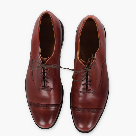 ALLEN EDMONDS Byron Cap Toe Oxford Brown Leather Dress Shoes (11)