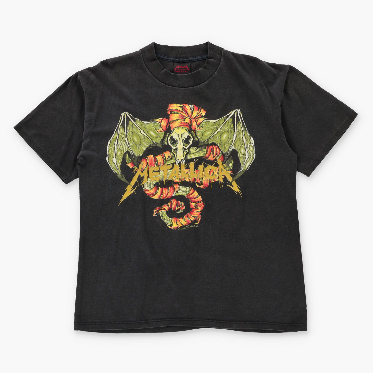 METALLICA Vintage 1992 USA Made 'Pushead' Graphic Band Tee (M-L)