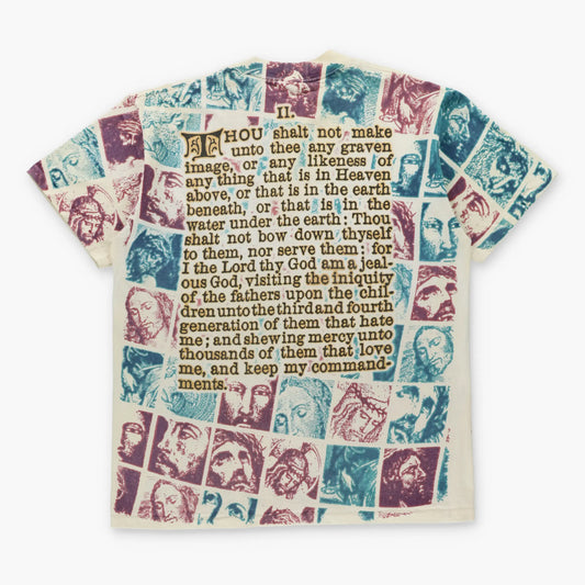 Vintage 1994 Liquid Blue x Nicholson Jesus All Over Print Single Stitch ONEITA Tee USA Made (L)