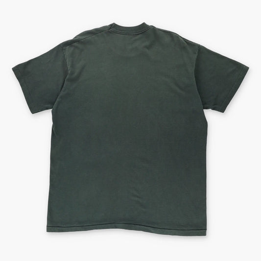 Vintage 'Stress' Description Humour Single Stitch Black T-Shirt (XL) Vintage Sole Melbourne