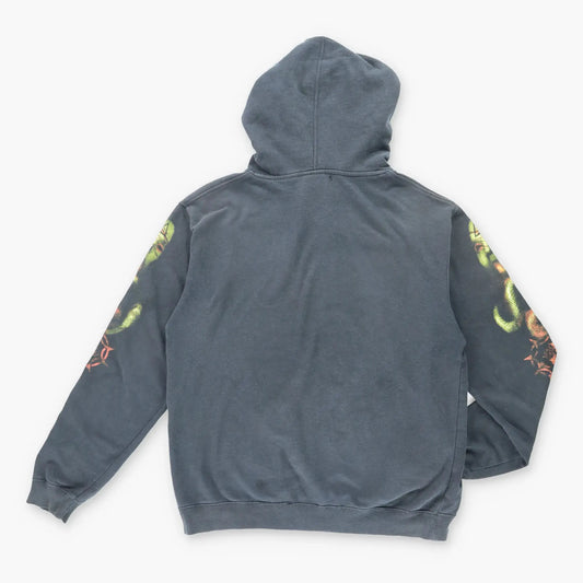 Vintage Y2K Cradle Of Filth Grunge Black & Green Metal Band Hooded Sweatshirt (L) Vintage Sole Melbourne