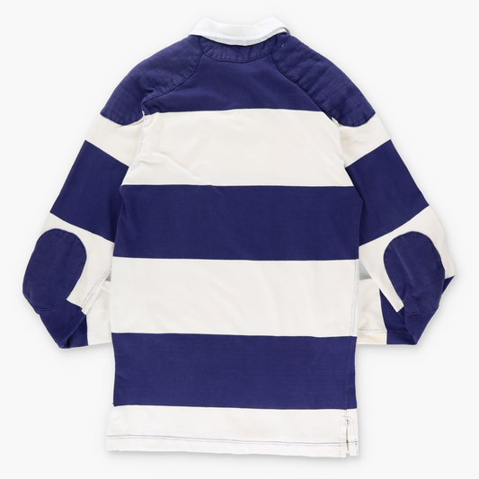Vintage POLO RALPH LAUREN Stripe USA Made Navy & White Rugby Sweatshirt (L) Vintage Sole Melbourne