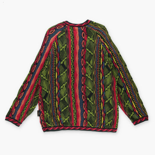 SOUL OF AUSTRALIA Coogi Style Bright Multicoloured Australian Made Knit Sweater (L) Vintage Sole Melbourne