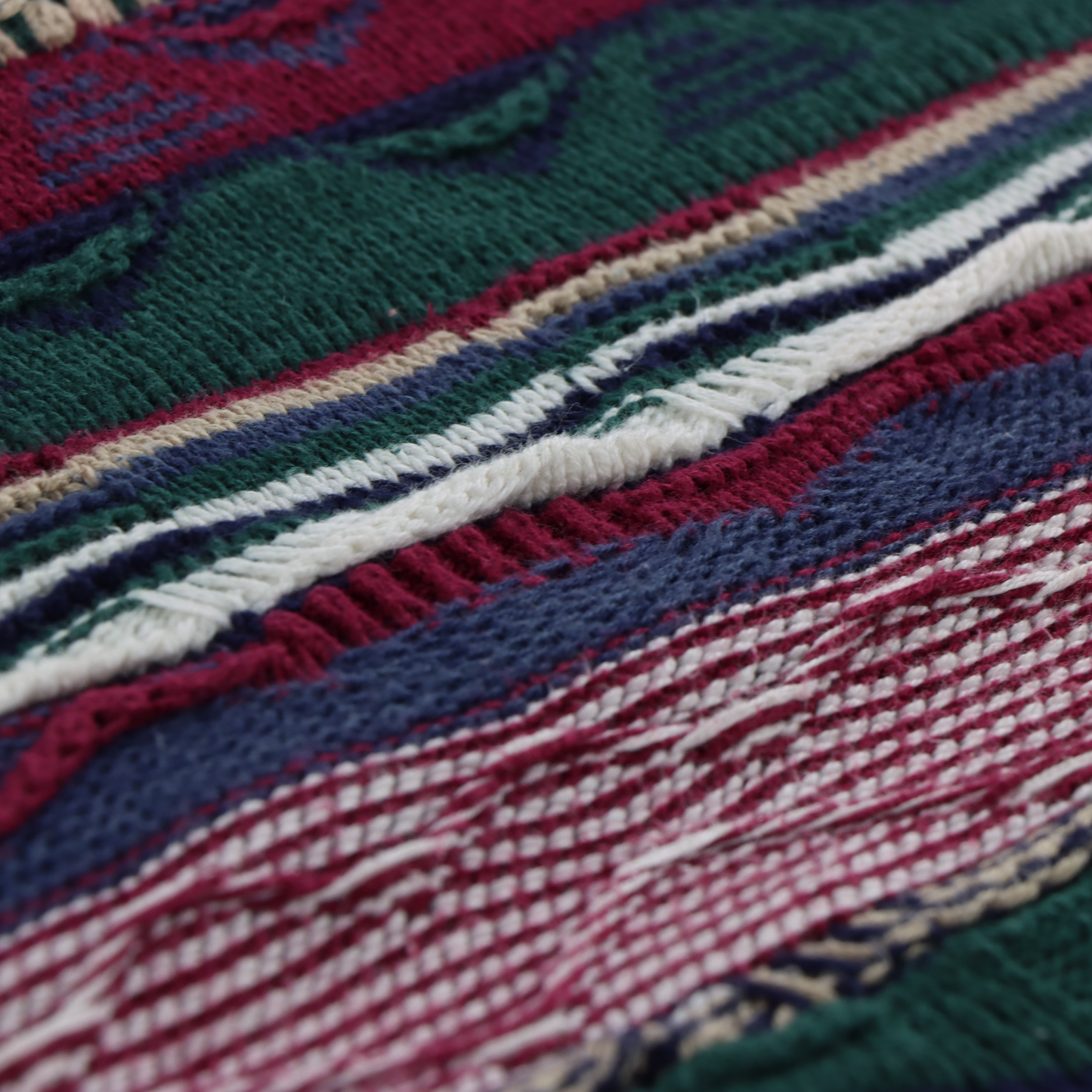 COTTON TRADERS Coogi Style Cool Toned Multicoloured Knit Sweater (XL-XXL)