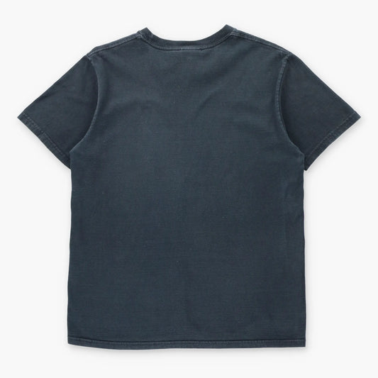 NIKE Vintage Black & White Embroidered Swoosh Logo Casual Tee (M)