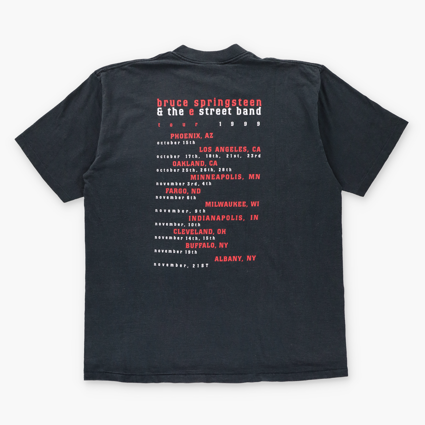 Vintage Bruce Springsteen & The E Street Band 1999 Tour Single Stitch T-Shirt USA Made (XL)