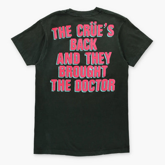 Motley Crue Vintage 1989 USA Made 'Dr. Feelgood' Single Stitch Slim Fit Band Tee (M) - Vintage Sole Melbourne
