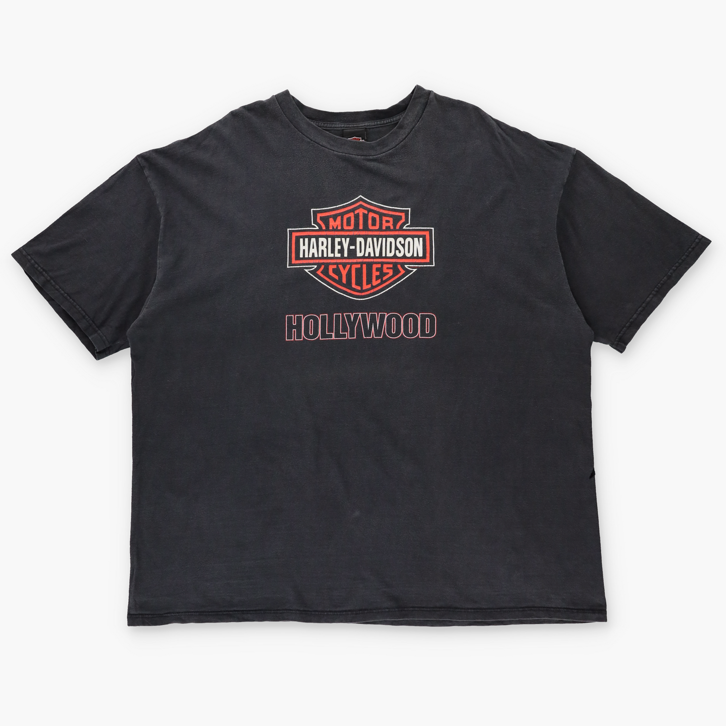 HARLEY DAVIDSON Hollywood Art Deco Graphic Double Sided TShirt USA Made (XXXL)