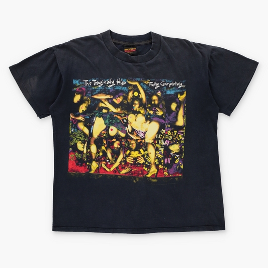 Vintage 1992 The Tragically Hip 'Fully Completely' Album Art Band Tee USA Made (M-L)