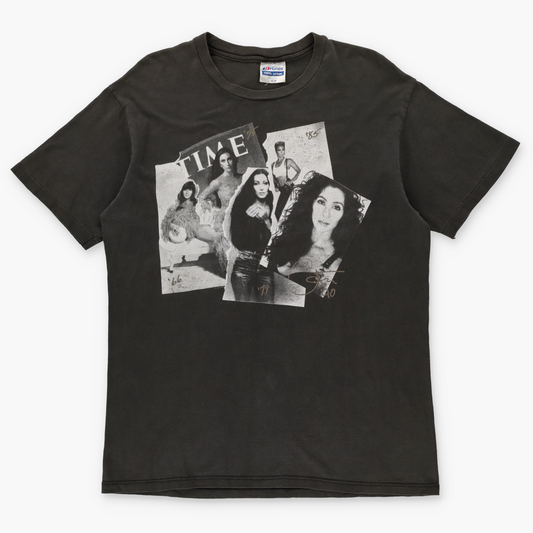 Vintage Cher 'Heart Of Stone' Tour 1990 USA Made Double Sided HANES T-Shirt (L)