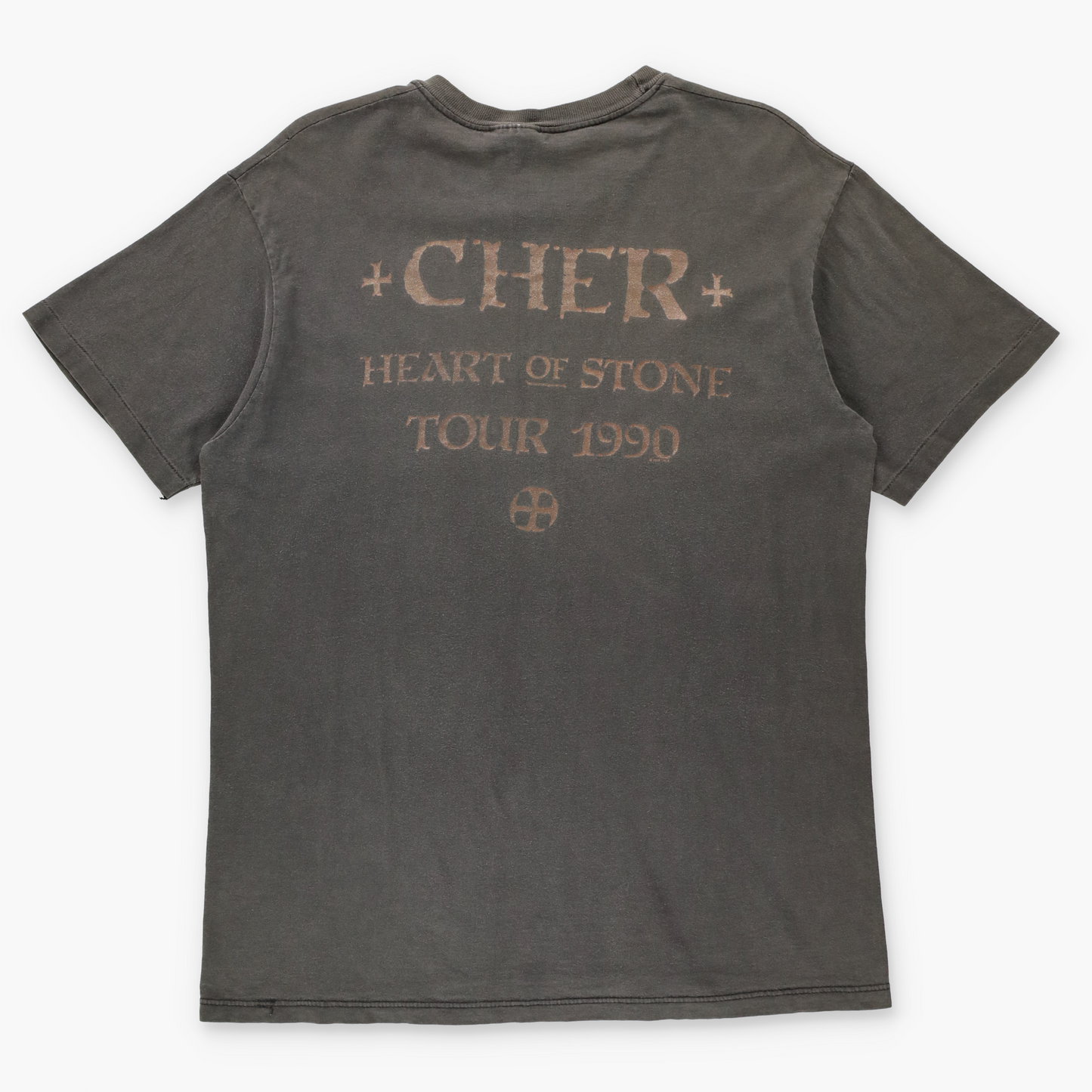 Vintage Cher 'Heart Of Stone' Tour 1990 USA Made Double Sided HANES T-Shirt (L)