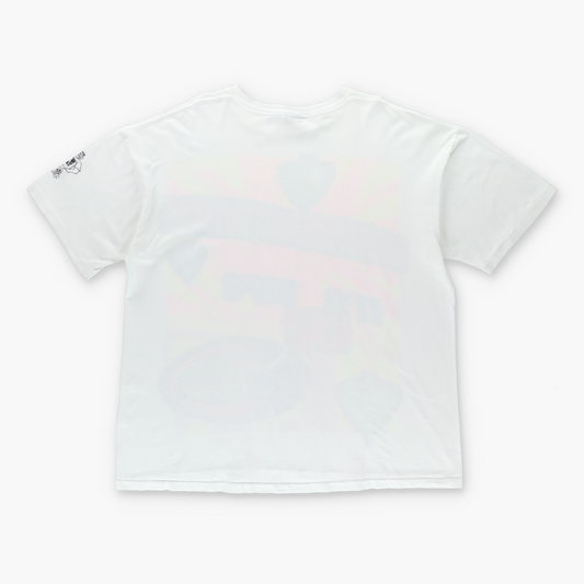 1993 OCEAN PACIFIC 'Funky Wave Action' Fluro Vintage Single Stitch Surf T-Shirt (XL-XXL) Vintage Sole Melbourne