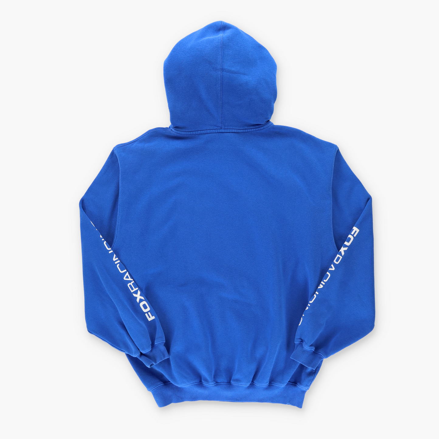 FOX RACING Blue & White Logo Hoodie Sweatshirt (XL TALL)