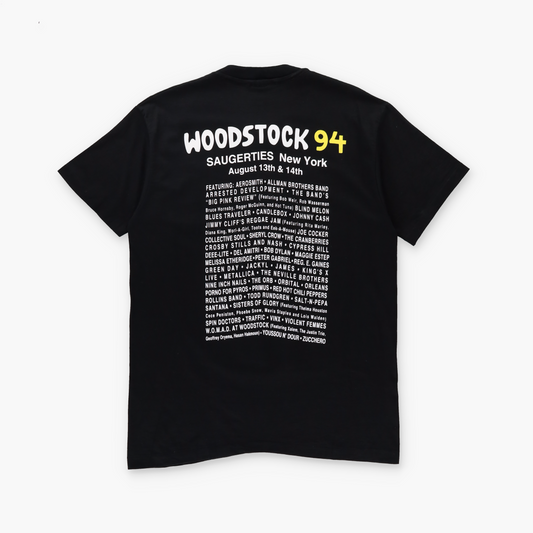 Woodstock 1994 Festival NY "Peace & Music" Black Single Stitch Merch Tee USA Made (L)