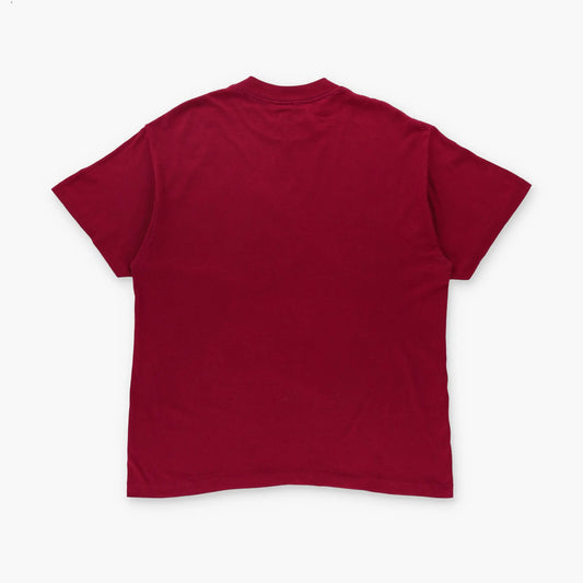 Washington Redskins 90's NFL Super Bowl USA Made Single Stitch Red TRENCH T-Shirt (M-L) Vintage Sole Melbourne