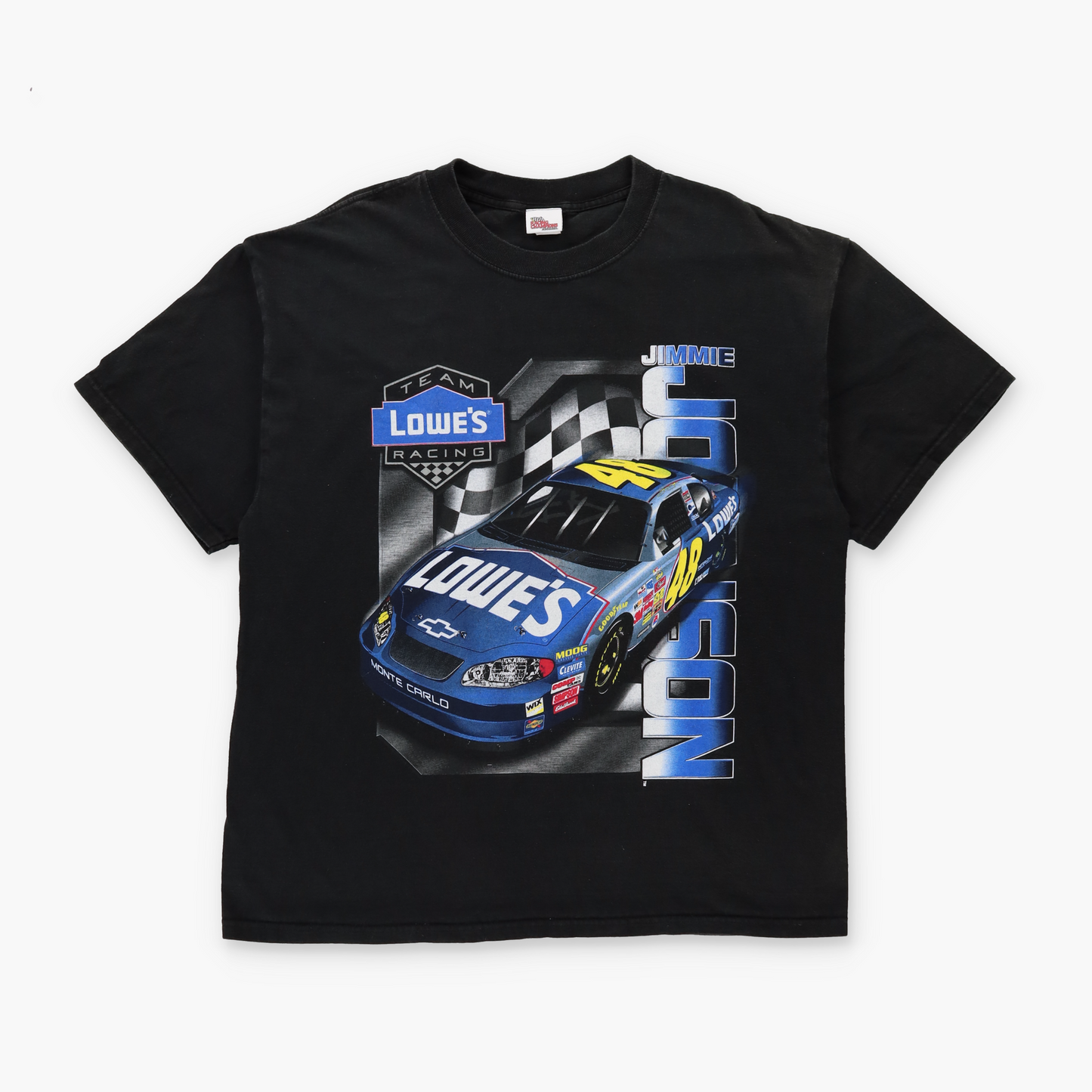 Jimmie Johnson 2004 NASCAR "Team Lowe's Racing" TEAM CHAMPIONS APPAREL Tee (XL)