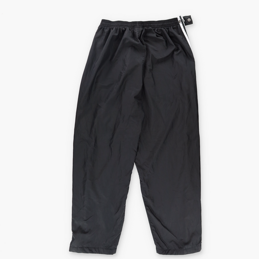 ADIDAS 3 Stripe Full Side Zip Black Track Pants (XXL)