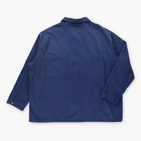 RALPH LAUREN POLO Military Airforce Embroidered Patch Navy Herringbone Button Up Shirt (XXXL)