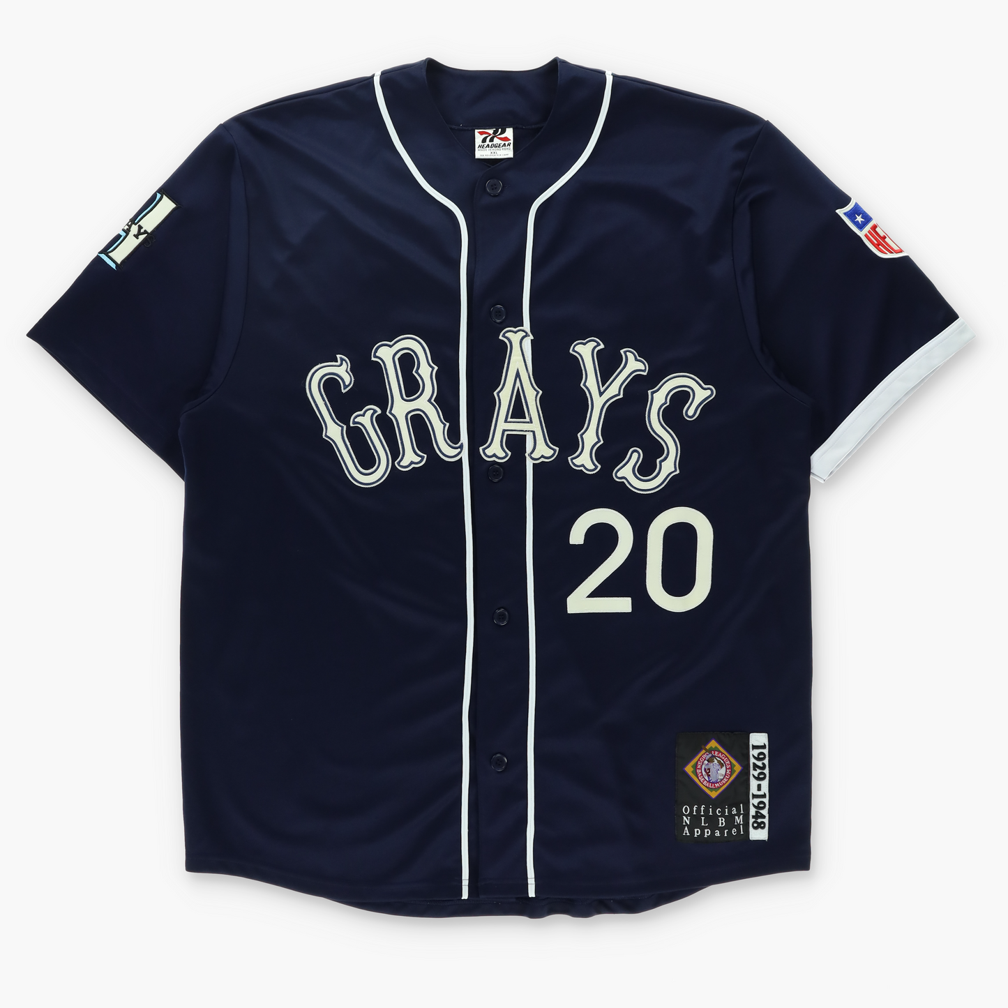 Homestead Grays #20 Negro League HEADGEAR Baseball Jersey (XXL)